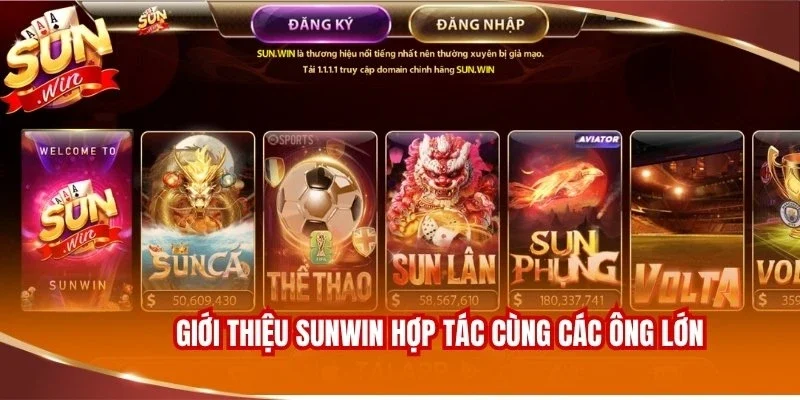 Giới Thiệu SUNWIN 2 Giới thiệu Sunwin hợp tác cùng các ông lớn