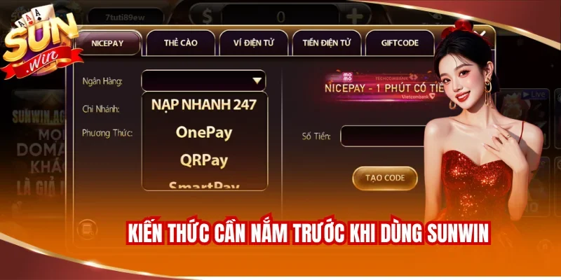 Kiến thức cần nắm trước khi dùng SUNWIN